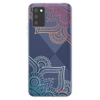 Picasee átlátszó szilikon tok az alábbi mobiltelefonokra Samsung Galaxy A02s A025G - Flowers pattern