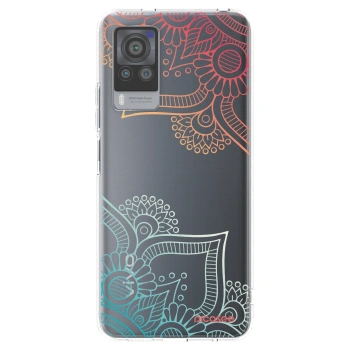 Picasee átlátszó szilikon tok az alábbi mobiltelefonokra Vivo X60 Pro 5G - Flowers pattern