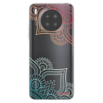 Picasee átlátszó szilikon tok az alábbi mobiltelefonokra Huawei Nova 8i - Flowers pattern