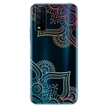 Picasee átlátszó szilikon tok az alábbi mobiltelefonokra Vivo Y11s - Flowers pattern