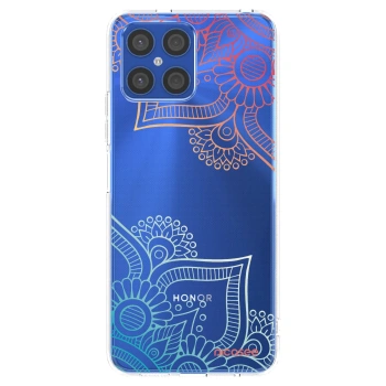 Picasee átlátszó szilikon tok az alábbi mobiltelefonokra Honor X8 4G - Flowers pattern