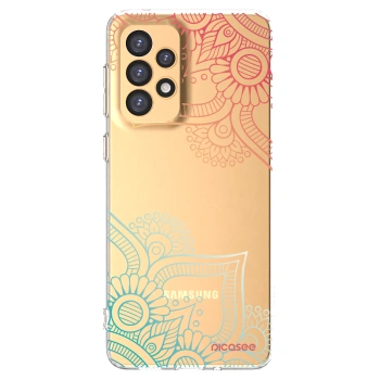 Picasee átlátszó szilikon tok az alábbi mobiltelefonokra Samsung Galaxy A33 5G A336 - Flowers pattern