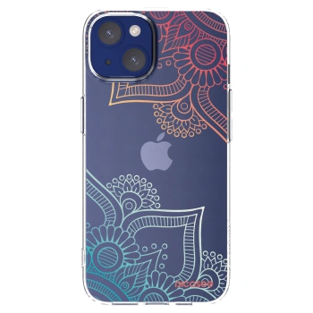 Picasee átlátszó szilikon tok az alábbi mobiltelefonokra Apple iPhone 14 - Flowers pattern