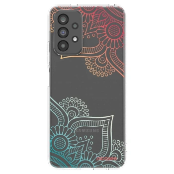 Picasee átlátszó szilikon tok az alábbi mobiltelefonokra Samsung Galaxy A73 5G - Flowers pattern