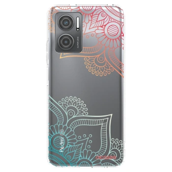 Picasee átlátszó szilikon tok az alábbi mobiltelefonokra Xiaomi Redmi 10 5G - Flowers pattern