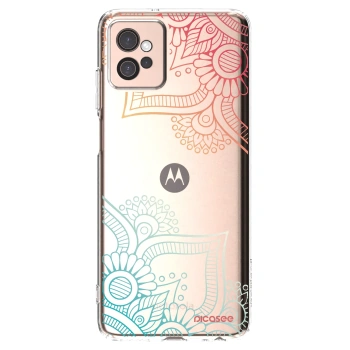 Picasee átlátszó szilikon tok az alábbi mobiltelefonokra Motorola Moto G32 - Flowers pattern