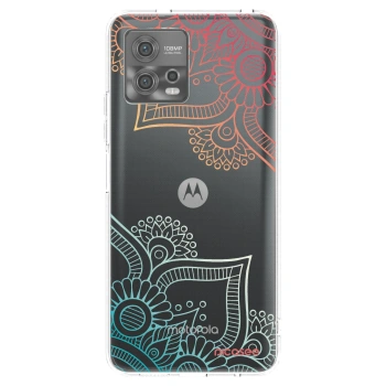 Picasee átlátszó szilikon tok az alábbi mobiltelefonokra Motorola Moto G72 - Flowers pattern