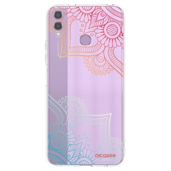 Picasee átlátszó szilikon tok az alábbi mobiltelefonokra Honor 8X - Flowers pattern