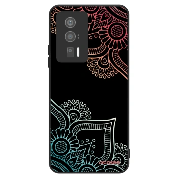 Szilikon tok erre a típusra Xiaomi Poco F5 Pro 5G - Flowers pattern