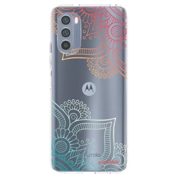 Picasee átlátszó szilikon tok az alábbi mobiltelefonokra Motorola Moto G62 - Flowers pattern