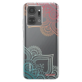 Picasee átlátszó szilikon tok az alábbi mobiltelefonokra Honor X7a - Flowers pattern