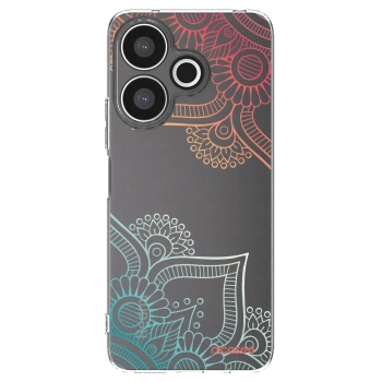 Picasee átlátszó szilikon tok az alábbi mobiltelefonokra Xiaomi Redmi 13 4G - Flowers pattern