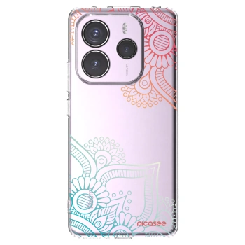 Picasee átlátszó szilikon tok az alábbi mobiltelefonokra Xiaomi Redmi Note 14 5G - Flowers pattern