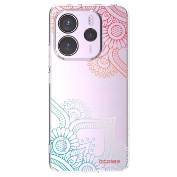 Picasee átlátszó szilikon tok az alábbi mobiltelefonokra Xiaomi Redmi Note 14 4G - Flowers pattern