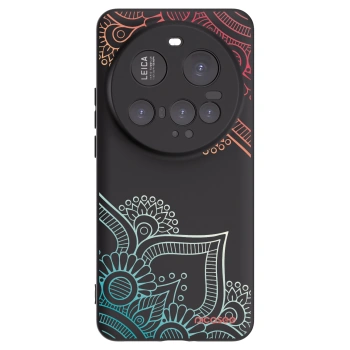 Picasee fekete szilikon tok az alábbi mobiltelefonokra Xiaomi 15 Ultra - Flowers pattern