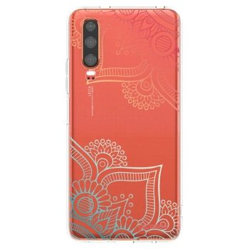Picasee átlátszó szilikon tok az alábbi mobiltelefonokra Huawei P30 - Flowers pattern