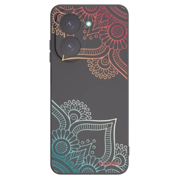 Picasee fekete szilikon tok az alábbi mobiltelefonokra Xiaomi Redmi A5 - Flowers pattern