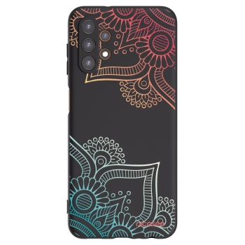 Picasee fekete szilikon tok az alábbi mobiltelefonokra Samsung Galaxy A13 5G - Flowers pattern