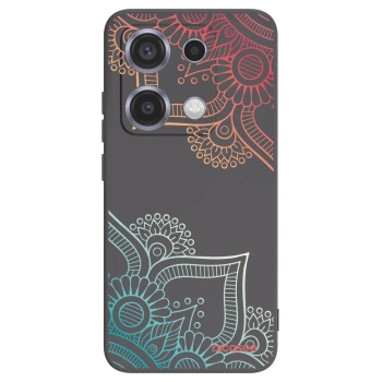 Picasee fekete szilikon tok az alábbi mobiltelefonokra Xiaomi Redmi Note 14S - Flowers pattern