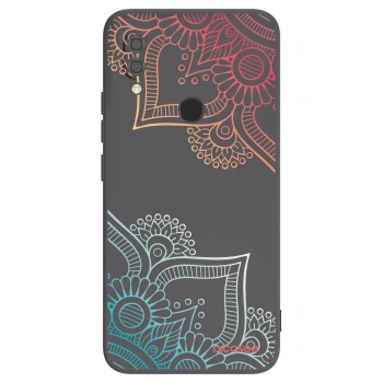Picasee fekete szilikon tok az alábbi mobiltelefonokra Xiaomi Redmi 7 - Flowers pattern