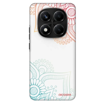 Szilikon tok erre a típusra Xiaomi Redmi Note 14 Pro+ 5G - Flowers pattern