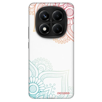 Szilikon tok erre a típusra Xiaomi Redmi Note 14 Pro 5G - Flowers pattern
