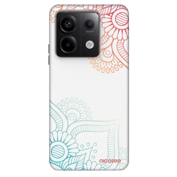 Szilikon tok erre a típusra Xiaomi Redmi Note 13 Pro 5G - Flowers pattern