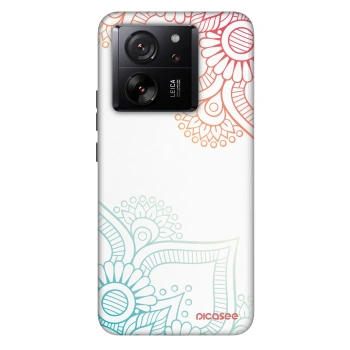 Szilikon tok erre a típusra Xiaomi 13T Pro - Flowers pattern