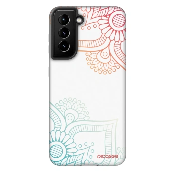 Szilikon tok erre a típusra Samsung Galaxy S22 5G - Flowers pattern
