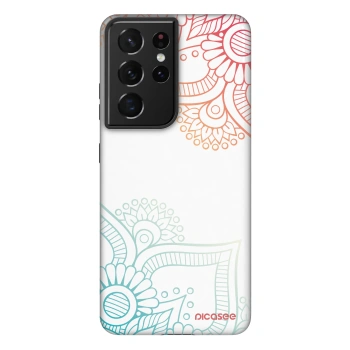 Picasee Fashion Case Samsung Galaxy S21 Ultra 5G G998B - Flowers pattern