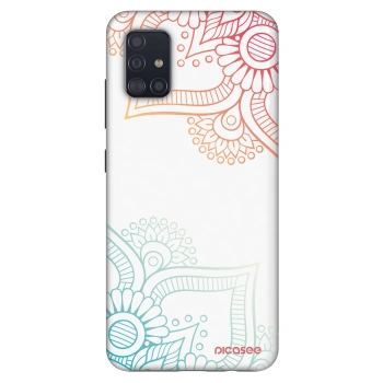 Szilikon tok erre a típusra Samsung Galaxy A51 A515F - Flowers pattern