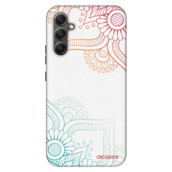 Szilikon tok erre a típusra Samsung Galaxy A34 5G A346B - Flowers pattern