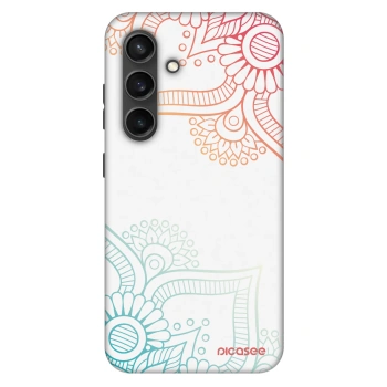 Szilikon tok erre a típusra Samsung Galaxy S24+ S926B 5G - Flowers pattern