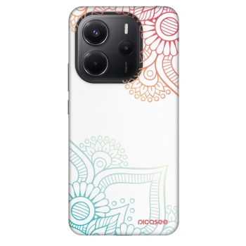 Szilikon tok erre a típusra Xiaomi Redmi Note 14 4G - Flowers pattern