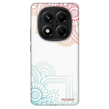 Szilikon tok erre a típusra Xiaomi Redmi Note 14 Pro 4G - Flowers pattern