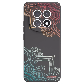 Picasee fekete szilikon tok az alábbi mobiltelefonokra Xiaomi Redmi Note 15 - Flowers pattern