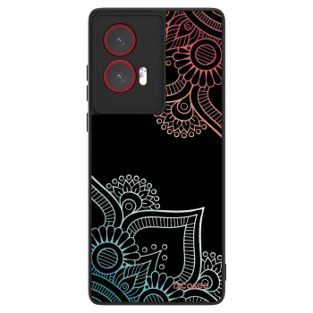 Szilikon tok erre a típusra Motorola Edge 50 Fusion - Flowers pattern