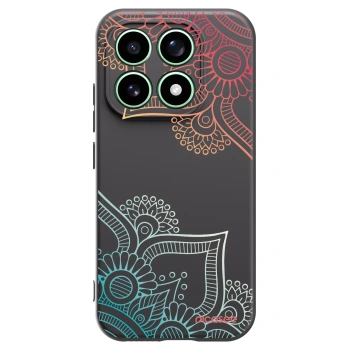 Picasee fekete szilikon tok az alábbi mobiltelefonokra Xiaomi 17 - Flowers pattern