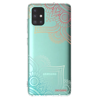 Picasee átlátszó szilikon tok az alábbi mobiltelefonokra Samsung Galaxy A51 A515F - Flowers pattern