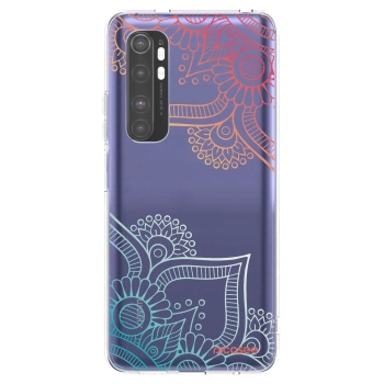 Picasee átlátszó szilikon tok az alábbi mobiltelefonokra Xiaomi Mi Note 10 Lite - Flowers pattern