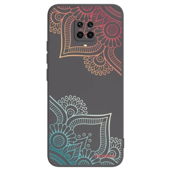 Picasee fekete szilikon tok az alábbi mobiltelefonokra Xiaomi Redmi Note 9S - Flowers pattern