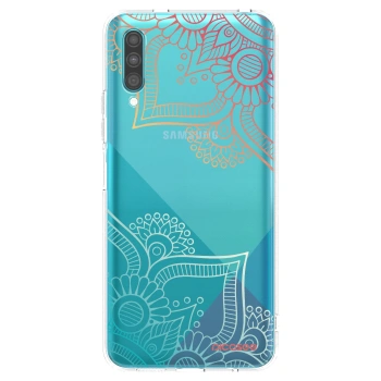 Picasee átlátszó szilikon tok az alábbi mobiltelefonokra Samsung Galaxy A30s A307F - Flowers pattern