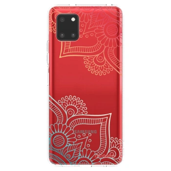 Picasee átlátszó szilikon tok az alábbi mobiltelefonokra Samsung Galaxy Note 10 Lite N770F - Flowers pattern