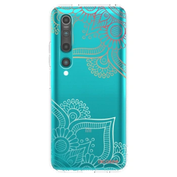 Picasee átlátszó szilikon tok az alábbi mobiltelefonokra Xiaomi Mi 10 - Flowers pattern