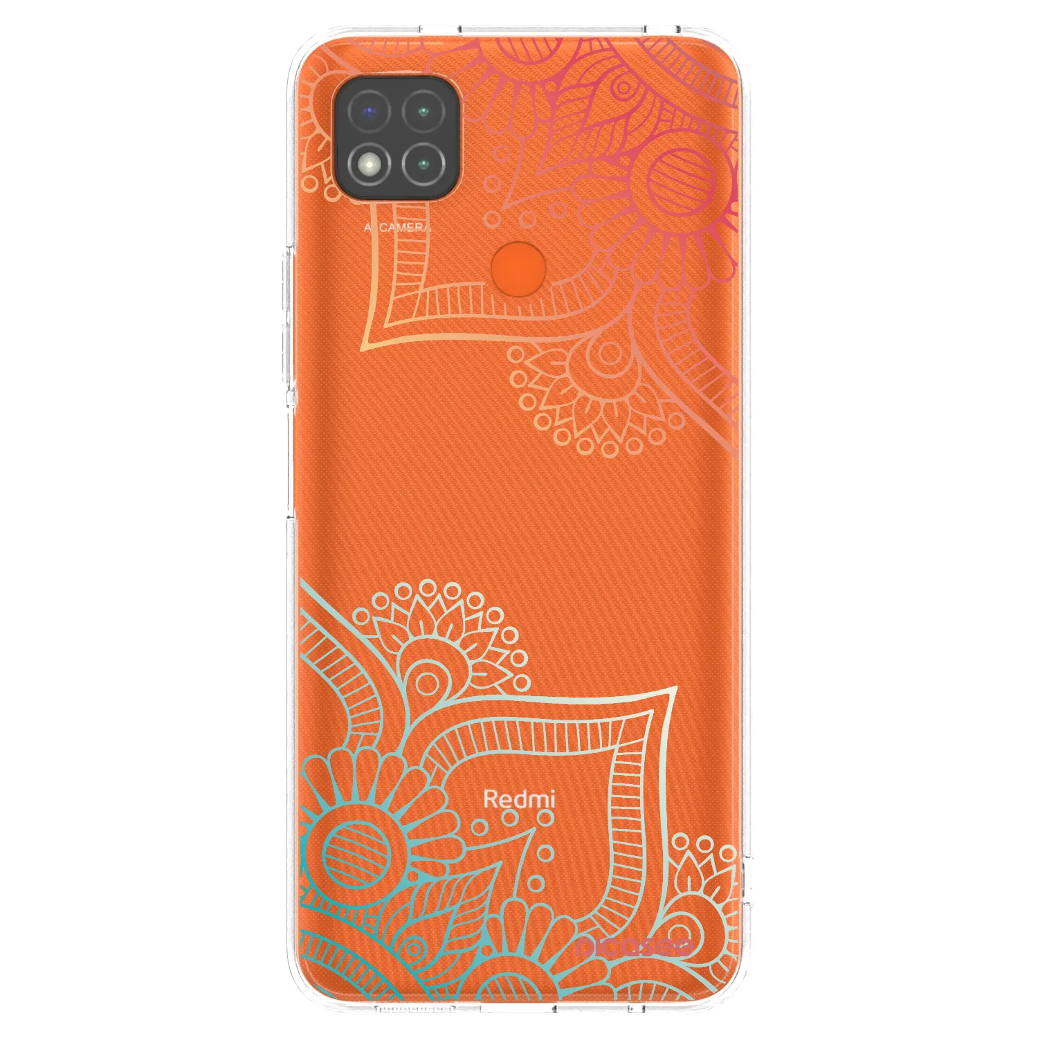 Picasee átlátszó szilikon tok az alábbi mobiltelefonokra Xiaomi Redmi 9C - Flowers pattern