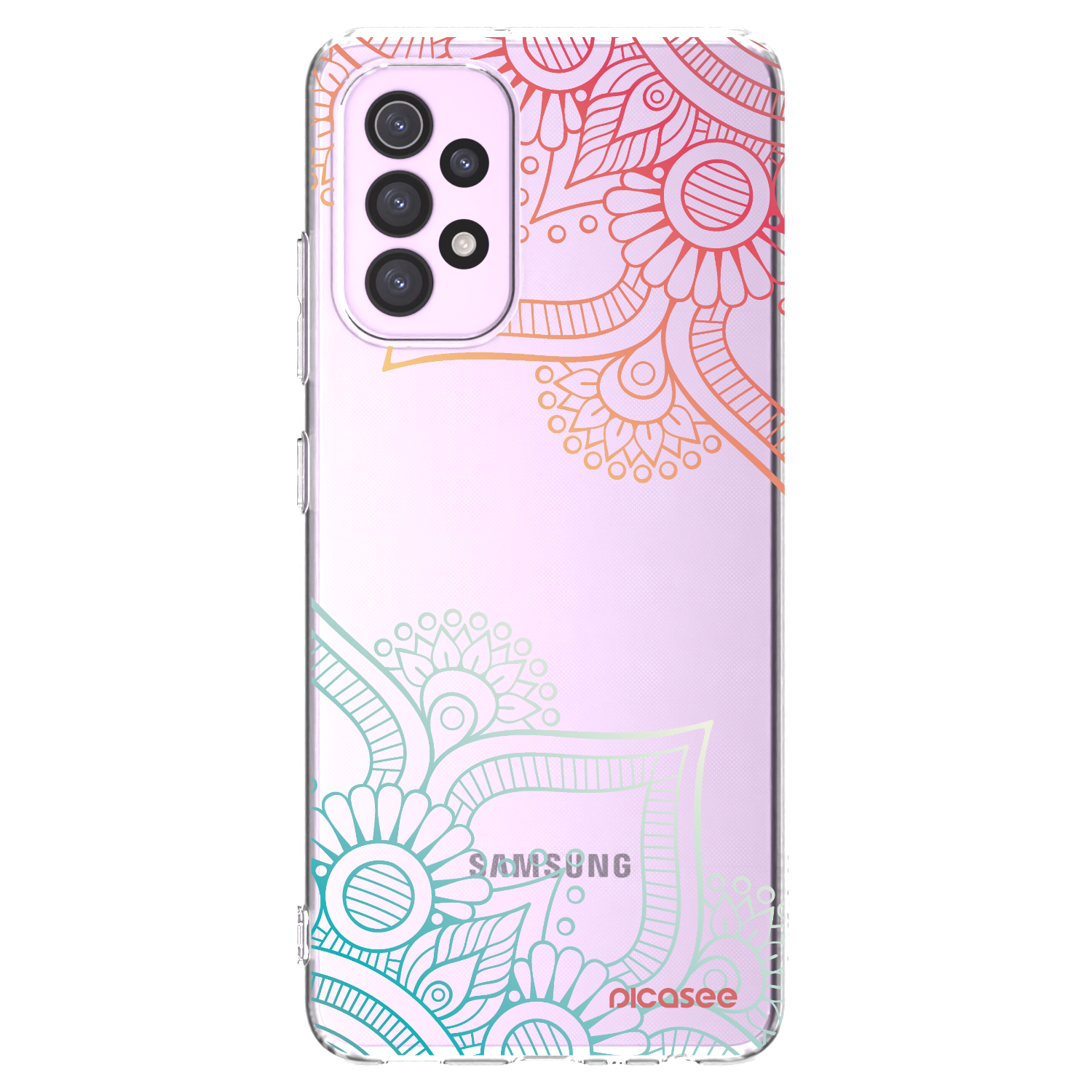 Picasee átlátszó szilikon tok az alábbi mobiltelefonokra Samsung Galaxy A32 5G A326B - Flowers pattern