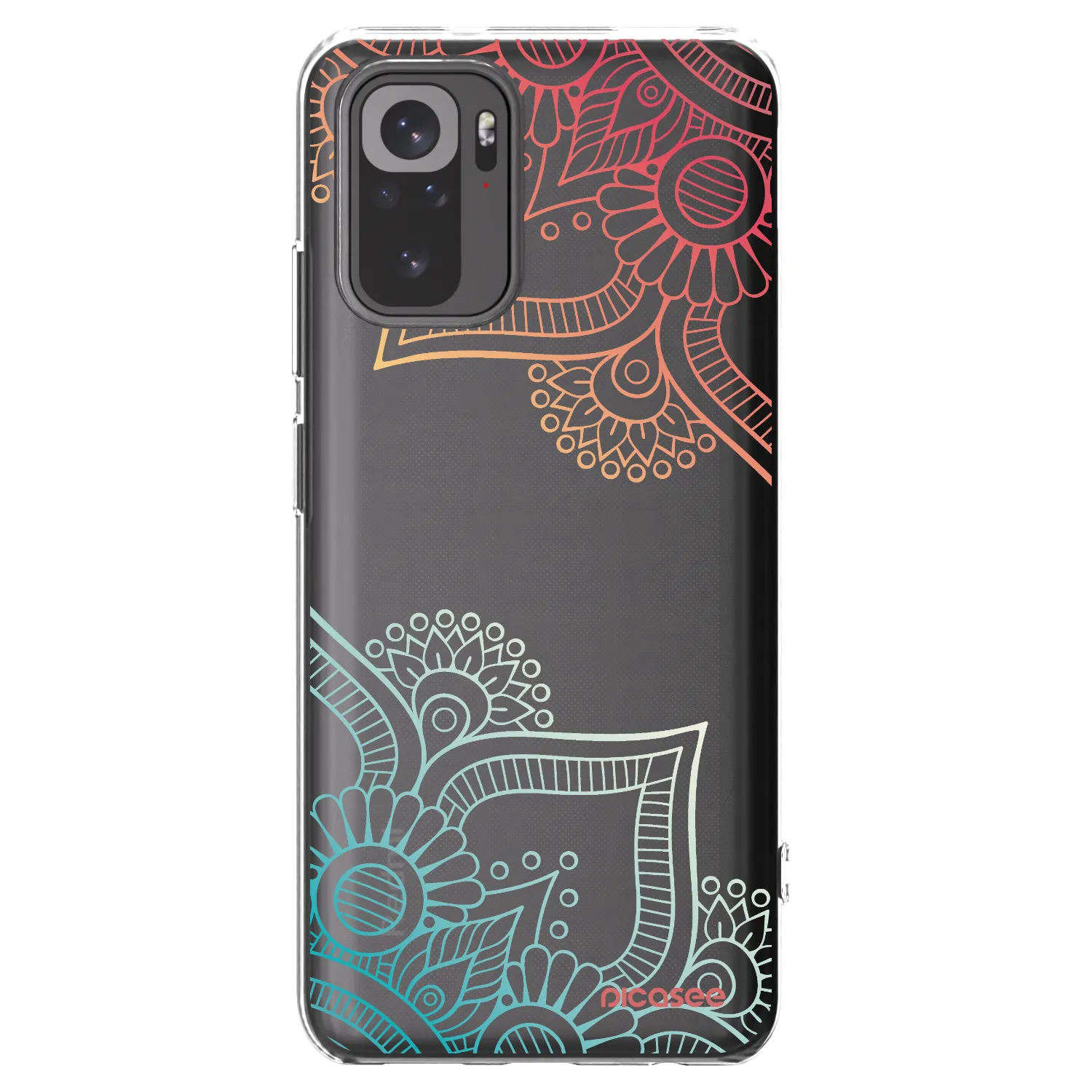 Picasee átlátszó szilikon tok az alábbi mobiltelefonokra Xiaomi Redmi Note 10S - Flowers pattern