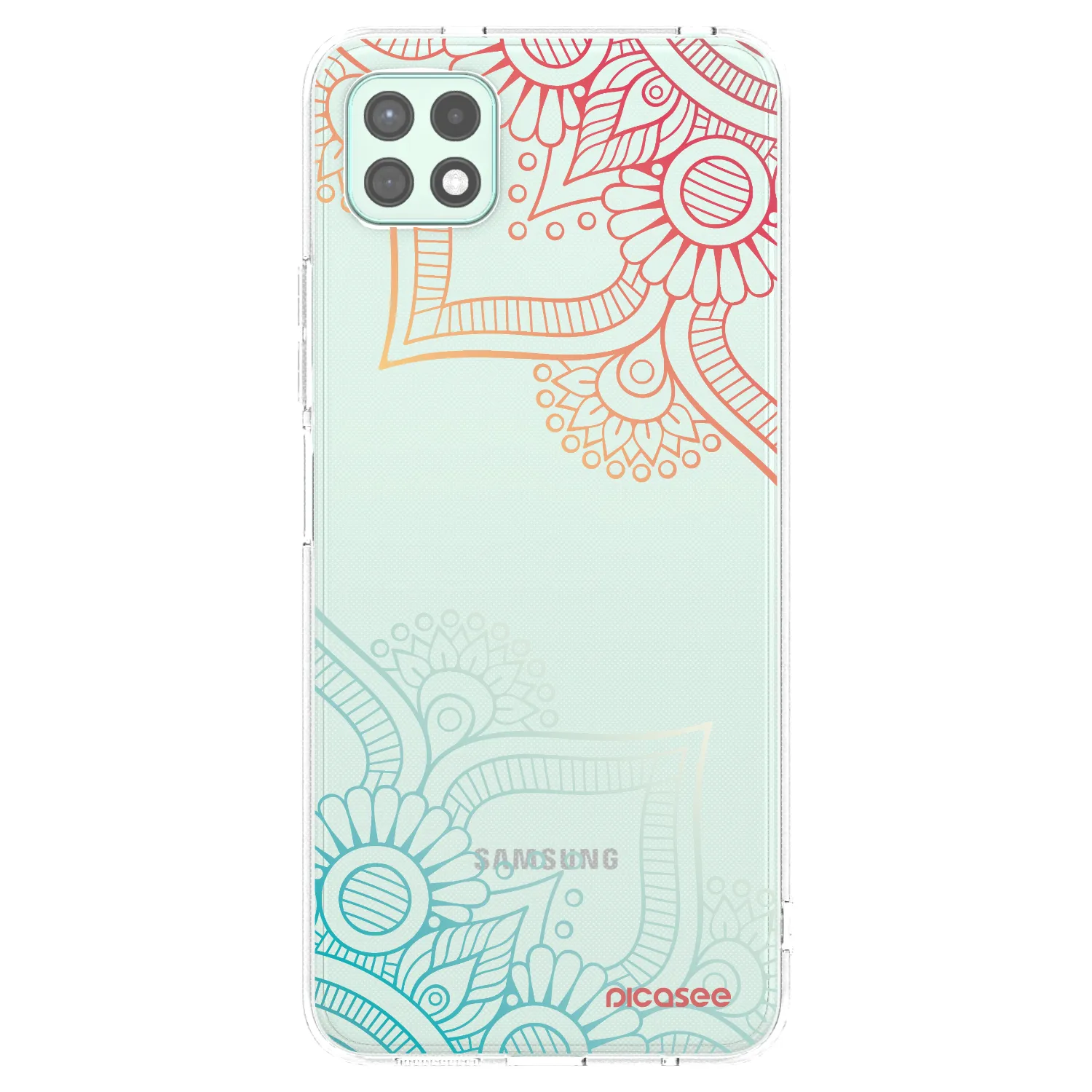 Picasee átlátszó szilikon tok az alábbi mobiltelefonokra Samsung Galaxy A22 A226B 5G - Flowers pattern