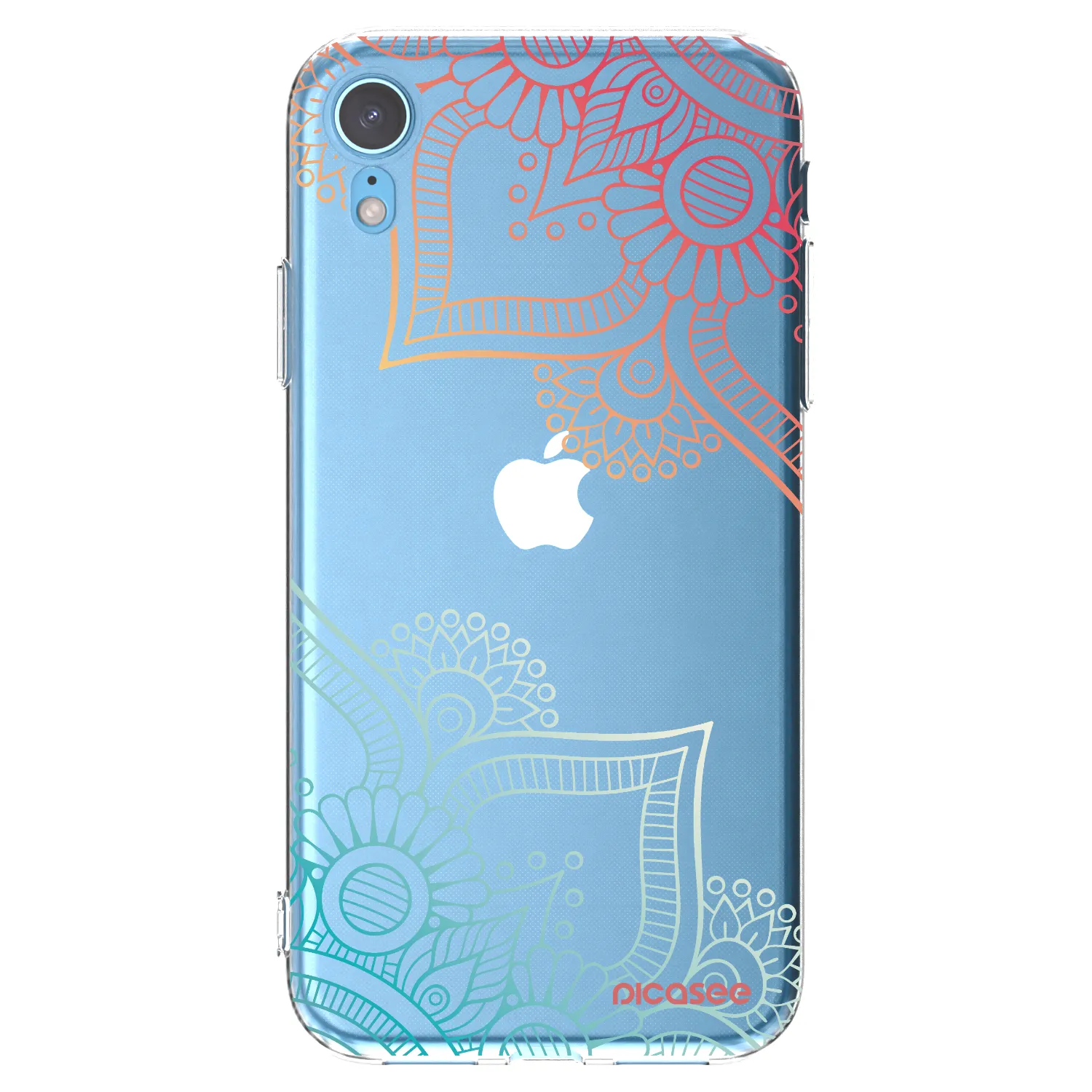 Picasee átlátszó szilikon tok az alábbi mobiltelefonokra Apple iPhone XR - Flowers pattern