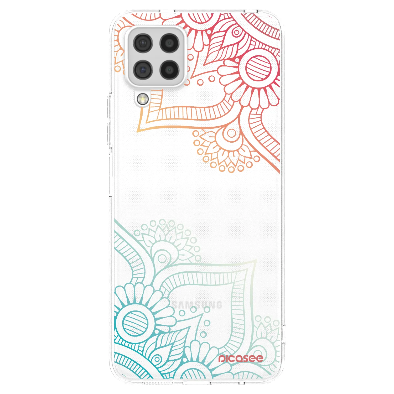Picasee átlátszó szilikon tok az alábbi mobiltelefonokra Samsung Galaxy A22 A225F 4G - Flowers pattern
